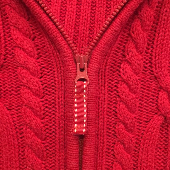 Girls’/Ladies’ Lands’ End Cardigan Hoodie - Picture 4 of 7